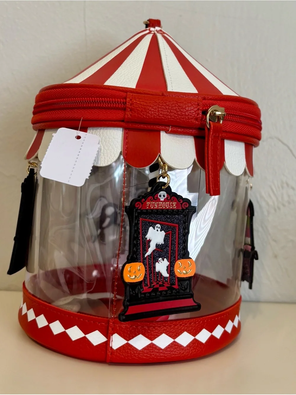Bath & Body Works Circus Carousel Halloween Wristlet Zippered Bag 2026